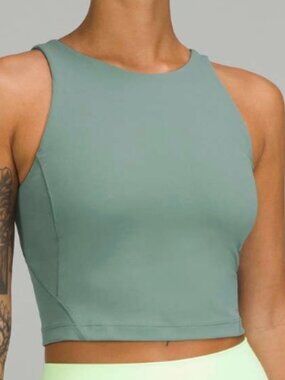 Lululemon Align High-Neck Built In Bra Crop Tank Top Women's size 2